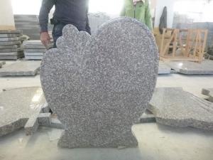 European Style Engraving Funeral Pink Granite Headstones