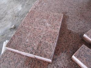 Tianshan Red Granite Garden Cube Cobble Stone