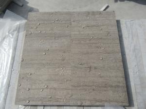 Wooden Grey Marble Paving Tile Room Walkway