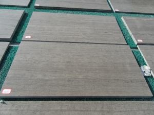 Wooden Grey Marble Paving Tile Room Walkway