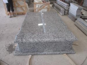 Spray White Granite European Classic Grave Tomb Stones