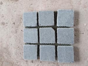 Dark Grey Tumbled Flamed Granite G654 Paving Stone