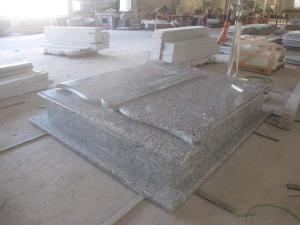 Spray White Granite European Classic Grave Tomb Stones