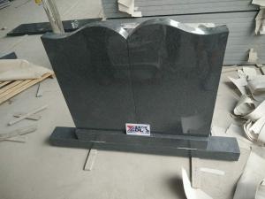 Carving Padang Dark Grey Granite Ogee Headstones