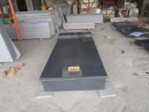 G654 Dark Grey Granite Hungary Market Memorial Gravestone