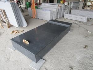 G654 Dark Grey Granite Hungary Market Memorial Gravestone