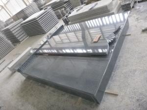 G654 Dark Grey Granite Hungary Style Cemetery Monuments
