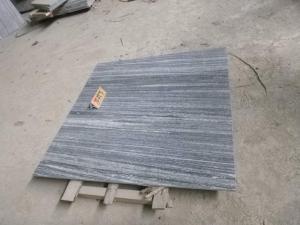 Nero Santiago Landscape Grey Granite Flamed Brushed Tiles