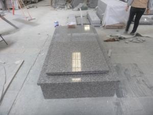 G664 Misty Brown Granite French Market Economic Tombstone