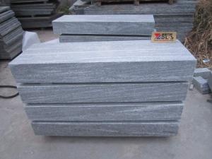 Nero Santiago Landscape Grey Granite Corner Kerb Stones