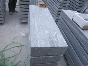 Nero Santiago Landscape Grey Granite Corner Kerb Stones