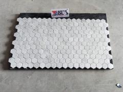 Bianco Carrara Polished Hexagon Marble Mosaic Tile