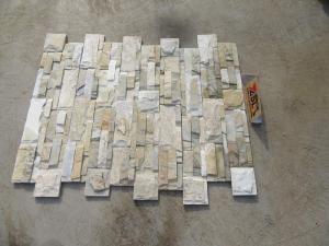 Yellow Wooden Slate Wall Cladding Design Interior