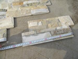 Yellow Wooden Slate Wall Cladding Design Interior