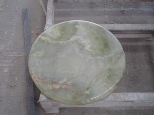 Green Onyx Marble Kitchen Countertop Stone Round Tops