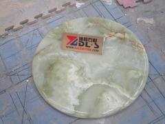 Green Onyx Marble Kitchen Countertop Stone Round Tops