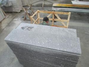 Rushan Grey Granite Pearl Flower Stairs Slab Steps