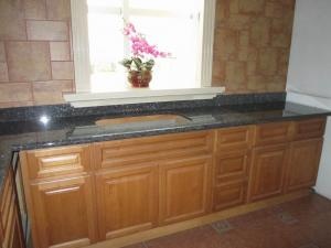 Blue Pearl Granite Kitchen Countertop Double Holes