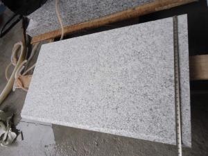 G603 Flamed Beveled Long Edge Granite Step Risers