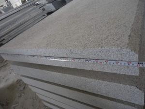 G603 Flamed Beveled Long Edge Granite Step Risers