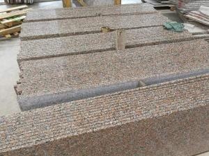 Polished Begonia Red Granite Straight Edge Countertop