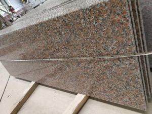 Polished Begonia Red Granite Straight Edge Countertop