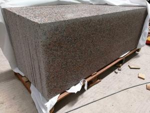 Polished Begonia Red Granite Straight Edge Countertop