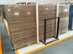 Seattle Wooden Polished Marble Big Slab