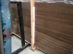 China Wooden Polished Marble Big Slab