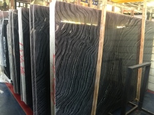 Ancient Wood Black Forest Marble Economic Slab In Stock