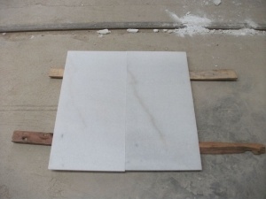 Guangxi White Marble Paving Stone Panel Covering Tiles