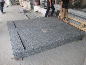 Spray White Granite Slovakia Design Cemetery Monuments