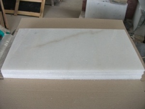 Guangxi White Marble Paving Stone Panel Covering Tiles