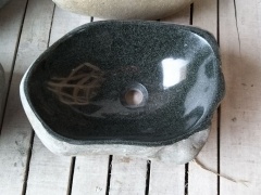 Over The Counter Bathroom River Stone Sink