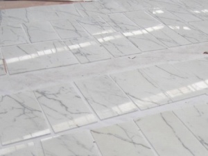 Calacatta White Marble Tile Wall Panel Flooring Pattern