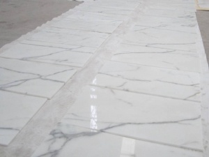 Calacatta White Marble Tile Wall Panel Flooring Pattern