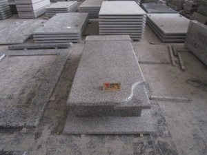 G623 Grey Granite Cemetery Tombstone Western Style