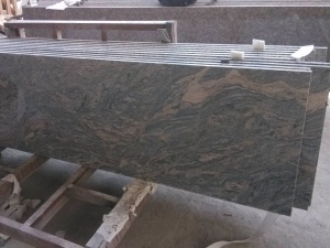 China Juparana Granite Custom Kitchen Counter Slab