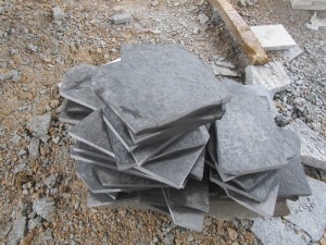 Zhangpu Black Basalt Flamed Random Crazy Stone Paving