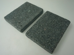 Green Porphyry Stone Flamed Laying Paving Tiles