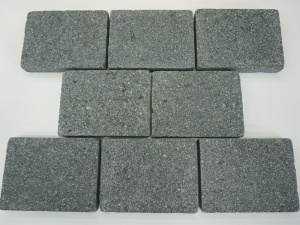 Green Porphyry Stone Flamed Laying Paving Tiles