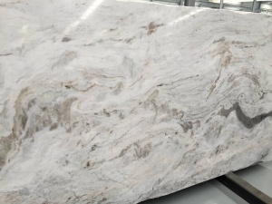 Polished Alice White Marble Slabs Floor Covering Panel