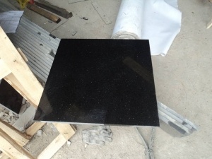 Black Galaxy Granite Tile Flooring Patio Paving Decoration
