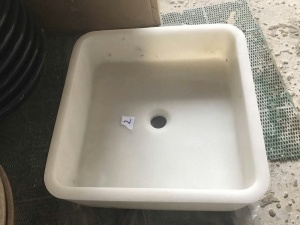 Guangxi White Marble Modern Wash Basin Square Sink
