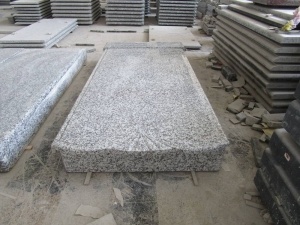 Polished Slovakia Style Grey G439 Granite Gravestone