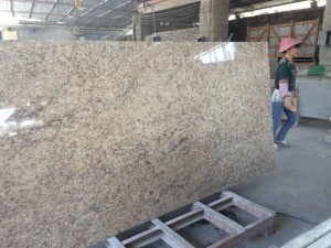 Prefabricated Giallo Ornamental Granite Custom Stone Countertops