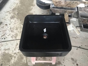 Huanan Black Granite Kitchen Sink Toilet Wash Basin