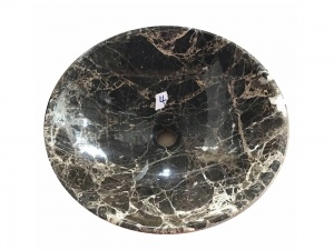 Emperador Dark Bathroom Wash Basin Marble Sink