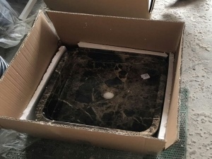 Emperador Dark Marble Kitchen Wash Basin Vanity Sink