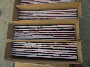 Red Quartzite Natural Culture Stone Cladding Tiles